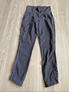 lululemon athletica Black High-Waist Leggings with Side Panels